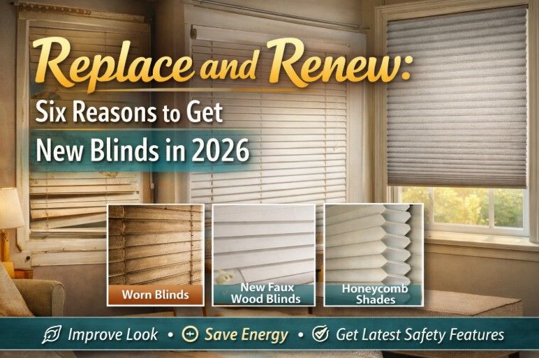 Replace and Renew: Six Reasons to Get New Blinds in 2026