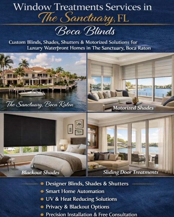 Window Treatments Services in The Sanctuary, Fl - Boca Blinds