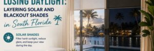 Privacy at Night Without Losing Daylight: Layering Solar and Blackout Shades in South Florida