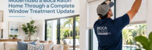 How Boca Blinds Modernized a Boca Raton Home Through a Complete Window Treatment Update