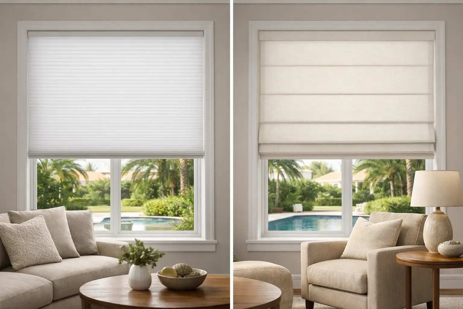 Cellular Shades vs Roman Shades: Which Fits?